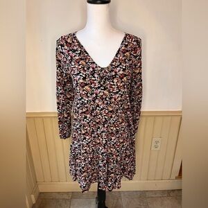 American Eagle Outfitters Boho Women's Spring Flowy Floral Dress V-neck Sz S